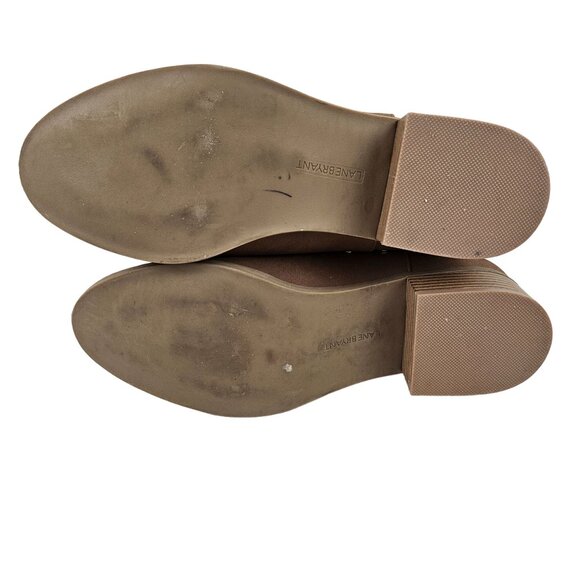 Lane Bryant Womens Brown Ankle Boots Size 9W Studded Back Zipper Block Heel - Picture 6 of 8